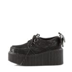 Creeper-212 Demonia Black Vegan Leather-Lace - Image 4