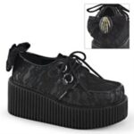 Creeper-212 Demonia Black Vegan Leather-Lace - Image 6