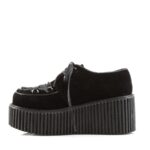 Creeper-216 Demonia Black Vegan Suede - Image 4