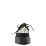 Creeper-400 Demonia Black Suede-Cheetah Fur - Image 3