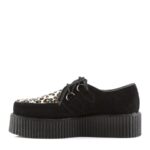 Creeper-400 Demonia Black Suede-Cheetah Fur - Image 4