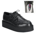 Creeper-402 Black Leather Demonia - Image 6