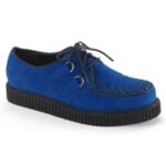 Creeper-602S Royal Blue Suede Demonia - Image 6