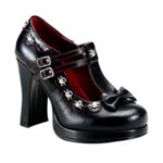 Crypto-06 Black Vegan Leather Demonia - Image 6