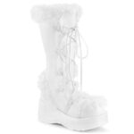 Cubby-311 Demonia White Vegan Leather - Image 2