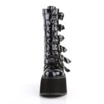 Damned-225 Black Hologram Vegan Leather Demonia - Image 3