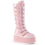 Damned-318 Demonia Baby Pink Holo Patent - Image 2