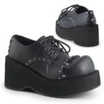 Dank-110 Demonia Black Vegan Leather - Image 2