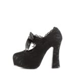 Demon-11 Black Satin-Black Lace Demonia - Image 4
