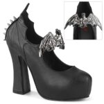 Demon-18 Demonia Black Vegan Leather - Image 2