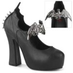 Demon-18 Demonia Black Vegan Leather - Image 6