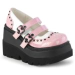 Demonia Baby Pink-White Patent Shaker-27