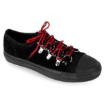 Demonia Black Canvas-Suede Deviant-05