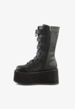 Demonia Black Cowboybiker Ankle Boot - Image 2
