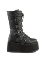 Demonia Black Cowboybiker Ankle Boot - Image 6