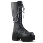 Demonia Black Faux Leather Ranger-303 - Image 2