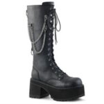 Demonia Black Faux Leather Ranger-303 - Image 6