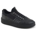 Demonia Black Faux Leather Sneeker-125
