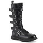 Demonia Black Leather Riot-18Bk - Image 2