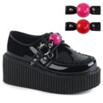 Demonia Black Patent Creeper-222 - Image 2