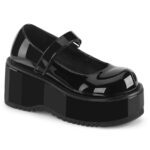 Demonia Black Patent Dollie-01