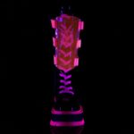 Demonia Black Patent-U V Neon Pink Slacker-156 - Image 3