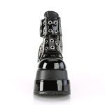 Demonia Black Patent-Vegan Leather Bear-104 - Image 3
