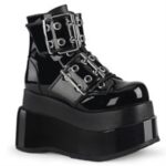 Demonia Black Patent-Vegan Leather Bear-104 - Image 6