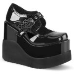 Demonia Black Patent Void-38