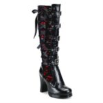 Demonia Black-Red Vegan Leather Crypto-106 - Image 6
