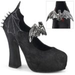 Demonia Black Satin-Black Lace Demon-18 - Image 2