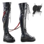 Demonia Black Str Vegan Leather Emily-377 - Image 6