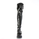 Demonia Black Stretch Vegan Leather Bratty-304 - Image 3