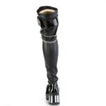 Demonia Black Stretch Vegan Leather Bratty-304 - Image 5