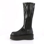 Demonia Black Stretch Vegan Leather Slacker-200 - Image 4