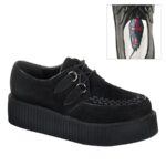 Demonia Black Suede Creeper-402S - Image 2