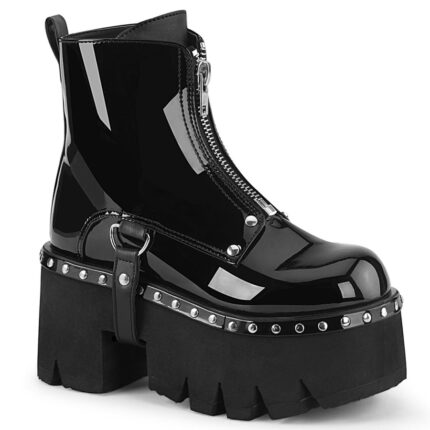 Demonia Black Vegan Leather Ashes-100