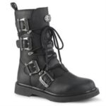 Demonia Black Vegan Leather Bolt-265 - Image 6