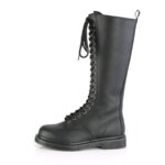 Demonia Black Vegan Leather Bolt-400 - Image 4