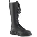 Demonia Black Vegan Leather Bolt-400 - Image 6