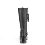 Demonia Black Vegan Leather Bratty-206 - Image 5