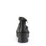 Demonia Black Vegan Leather Bratty-30 - Image 5