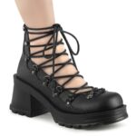 Demonia Black Vegan Leather Bratty-32 - Image 2