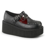 Demonia Black Vegan Leather Creeper-215 - Image 2