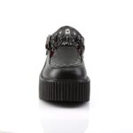 Demonia Black Vegan Leather Creeper-215 - Image 3