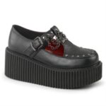Demonia Black Vegan Leather Creeper-215 - Image 6