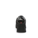 Demonia Black Vegan Leather Funn-12 - Image 5