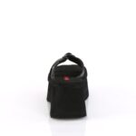 Demonia Black Vegan Leather Funn-15 - Image 5