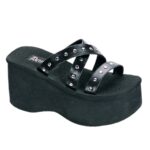 Demonia Black Vegan Leather Funn-19