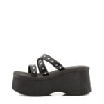 Demonia Black Vegan Leather Funn-19 - Image 4